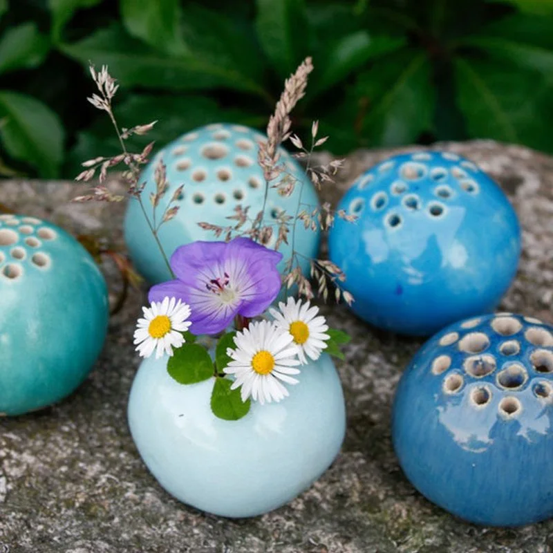 49% OFF🌸Ceramic Handmade Vase Flower Stone Table Decor