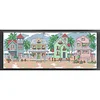 (Small Size)[Brand]Seaside Village - 14CT Stamped Cross Stitch - 54*21cm