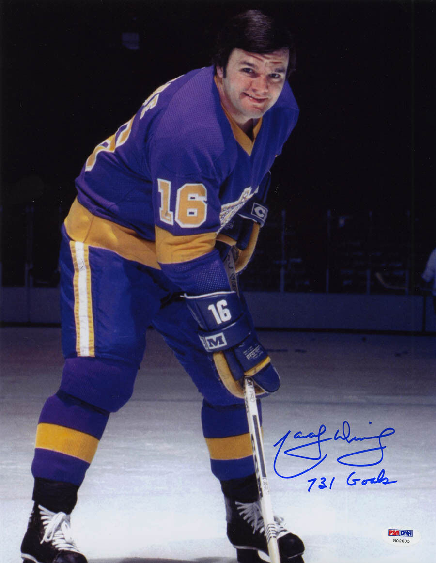 Marcel Dionne SIGNED 11x14 Photo Poster painting +731 Goal Los Angeles Kings PSA/DNA AUTOGRAPHED