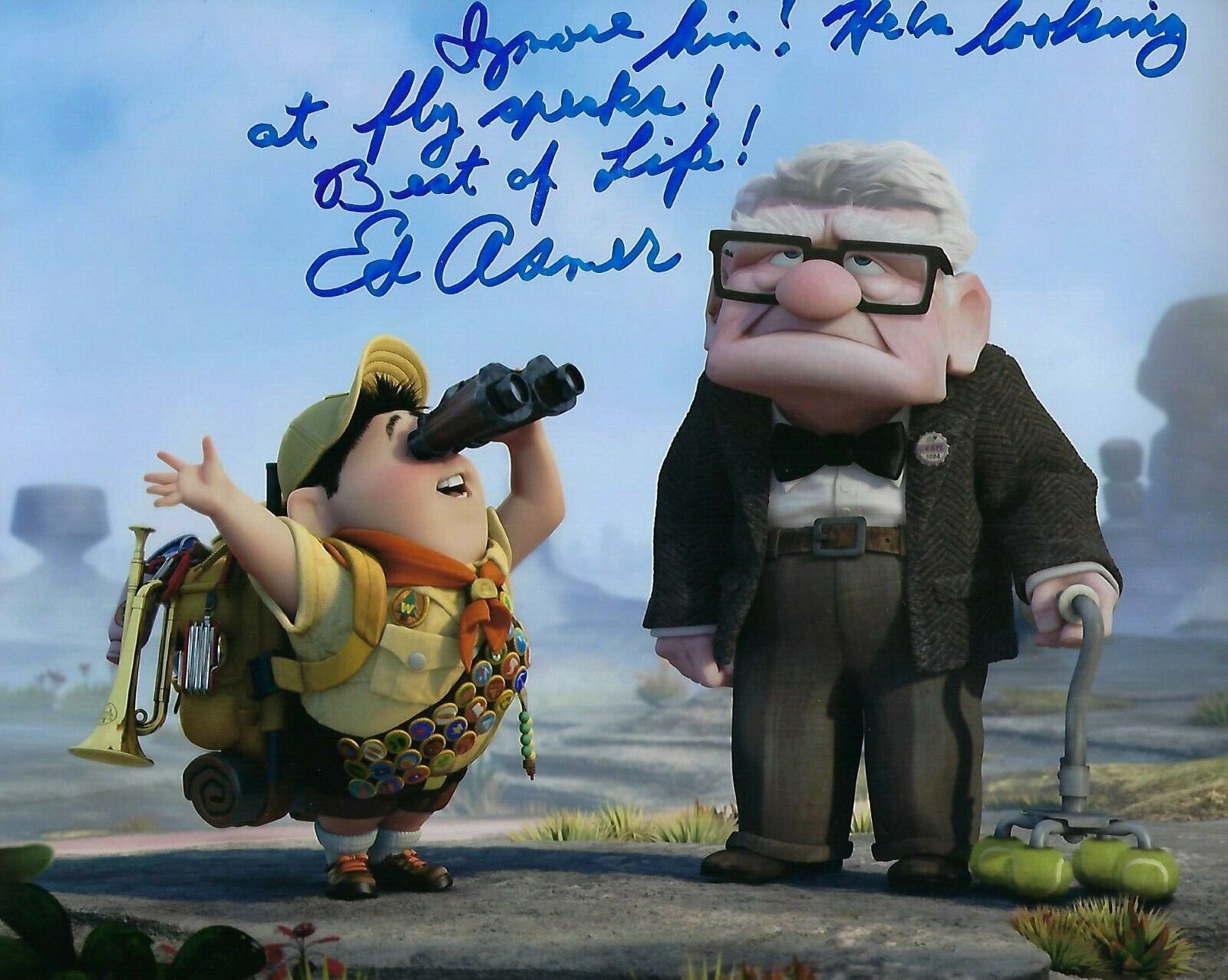 GFA UP Carl Movie Star * ED ASNER * Signed Autographed 8x10 Photo Poster painting EA2 COA