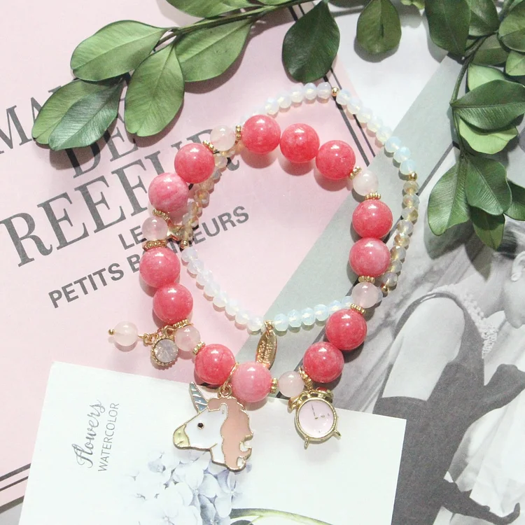 Bohemian Natural Stone Crystal Bracelet