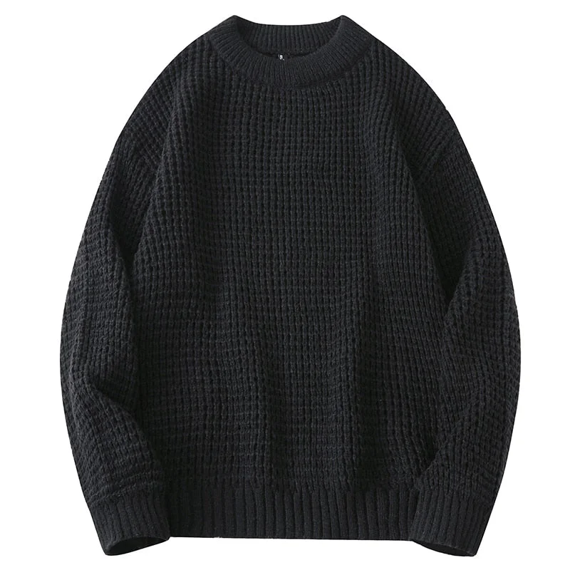 Inongge japanese style hip hop loose pullover sweater oversized knitted women and men sweaters hipster jersey unisex jumper