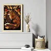 Autumn Leaf Fox-Full Embroidery 3 Strands 11CT Stamped Cross Stitch-40*60CM-Large Size