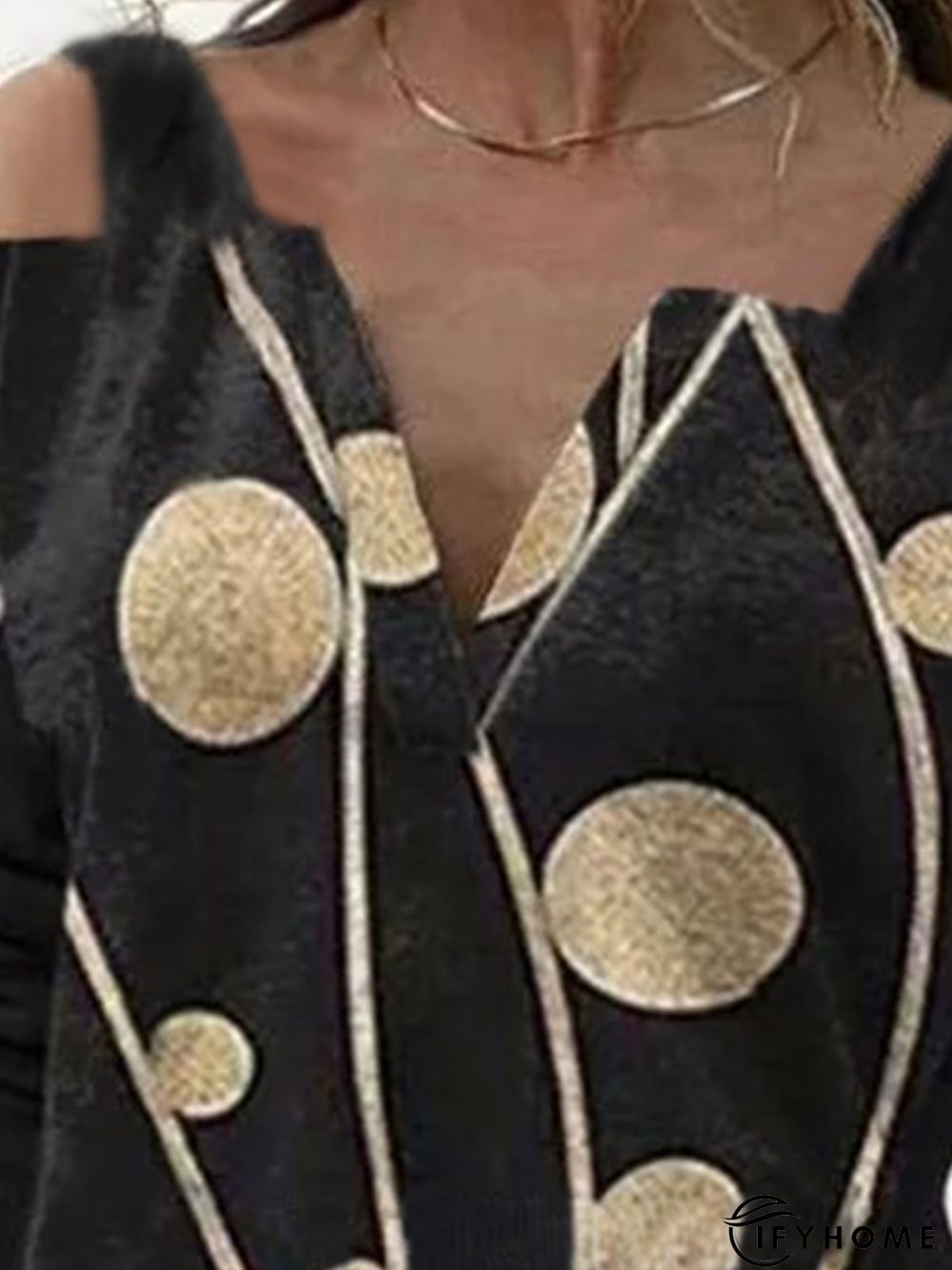 Casual Long Sleeve Printed Top | IFYHOME