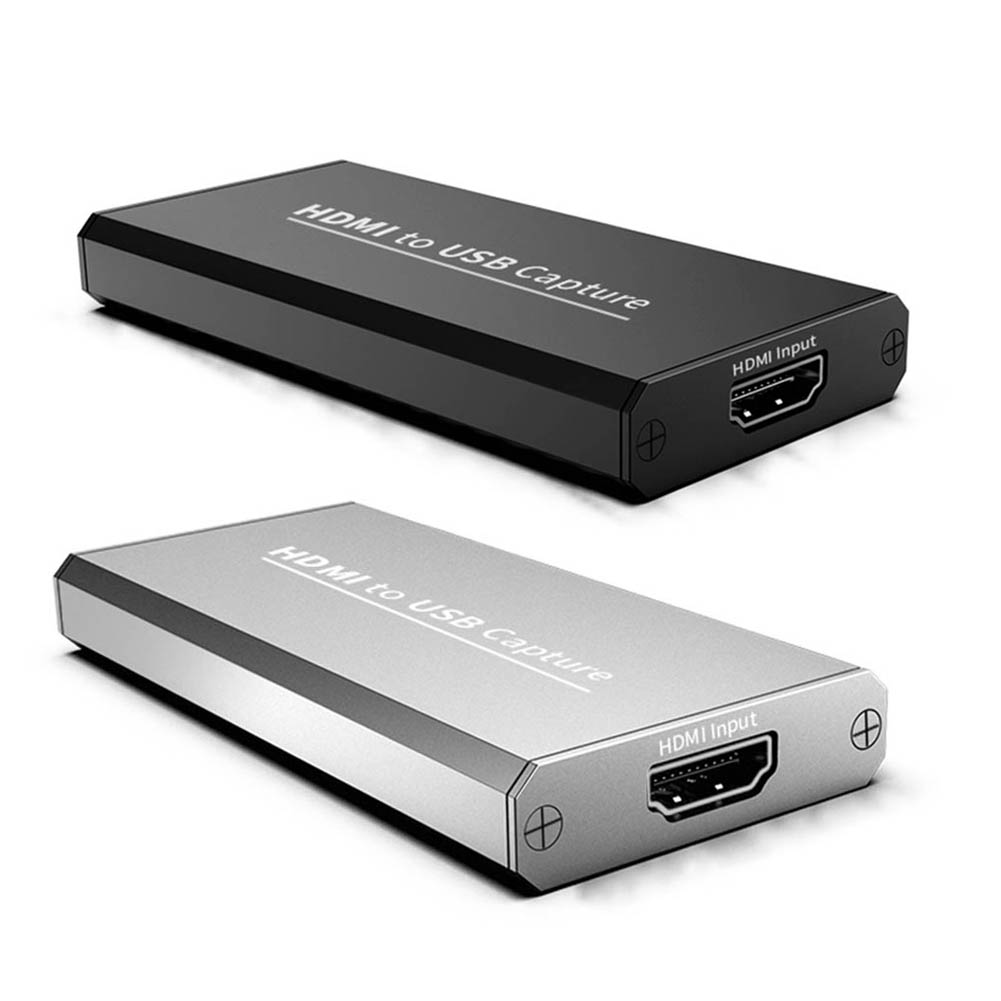

4K HDMI-compatible Video Capture Card Game Recording HDMI-compatible to USB2.0 Grabber Record Box, Black, 501 Original