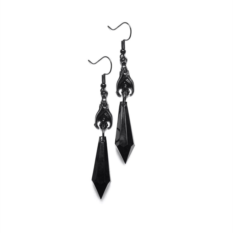 1 Pair Fashion Bat Artificial Crystal Metal Plating Women’s Drop Earrings