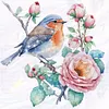 Robin-11CT Stamped Cross Stitch Bead Embroidery 36*36cm/14.17*14.17in tapestrymarket