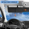Polarized Sun Visor with Zipper Slider Car Sun Visor Extension for Safe Driving