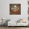 Bunny In Library-14CT Stamped Cross Stitch 36*36cm/14.17*14.17in tapestrymarket