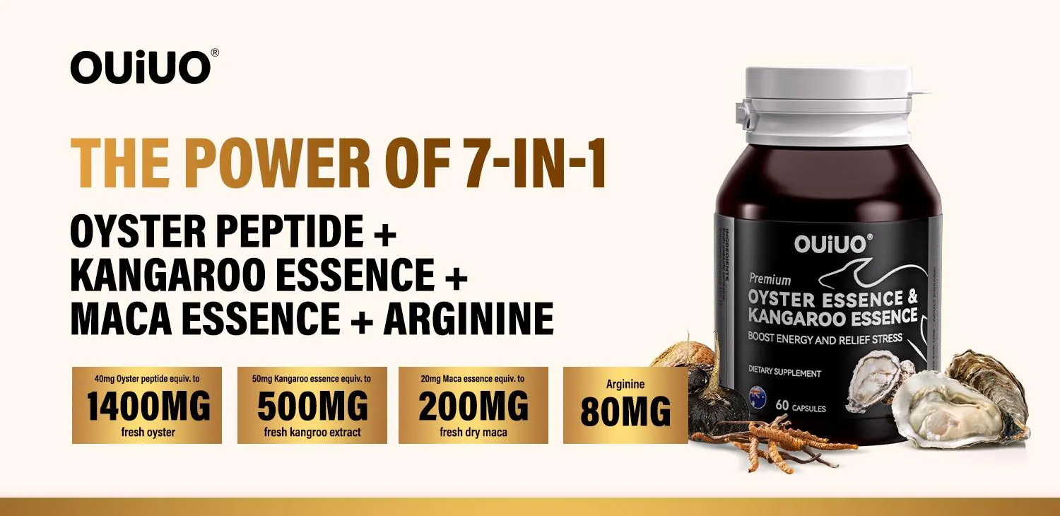 Complément Kangaroo Essence 5000 Mg - 30 à 120 Gélules - Premium Pour Hommes - Neuf