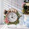 DIY Butterfly Hummingbird Acrylic Diamond Painting Clock Desktop Ornaments