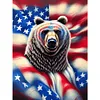 Diamond Painting -DIY Round Drill US Flag Animal