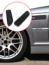 Black 1 Pair Side Grill Grille Fender Vents Replacement for BMW E46 M3 2001-2006