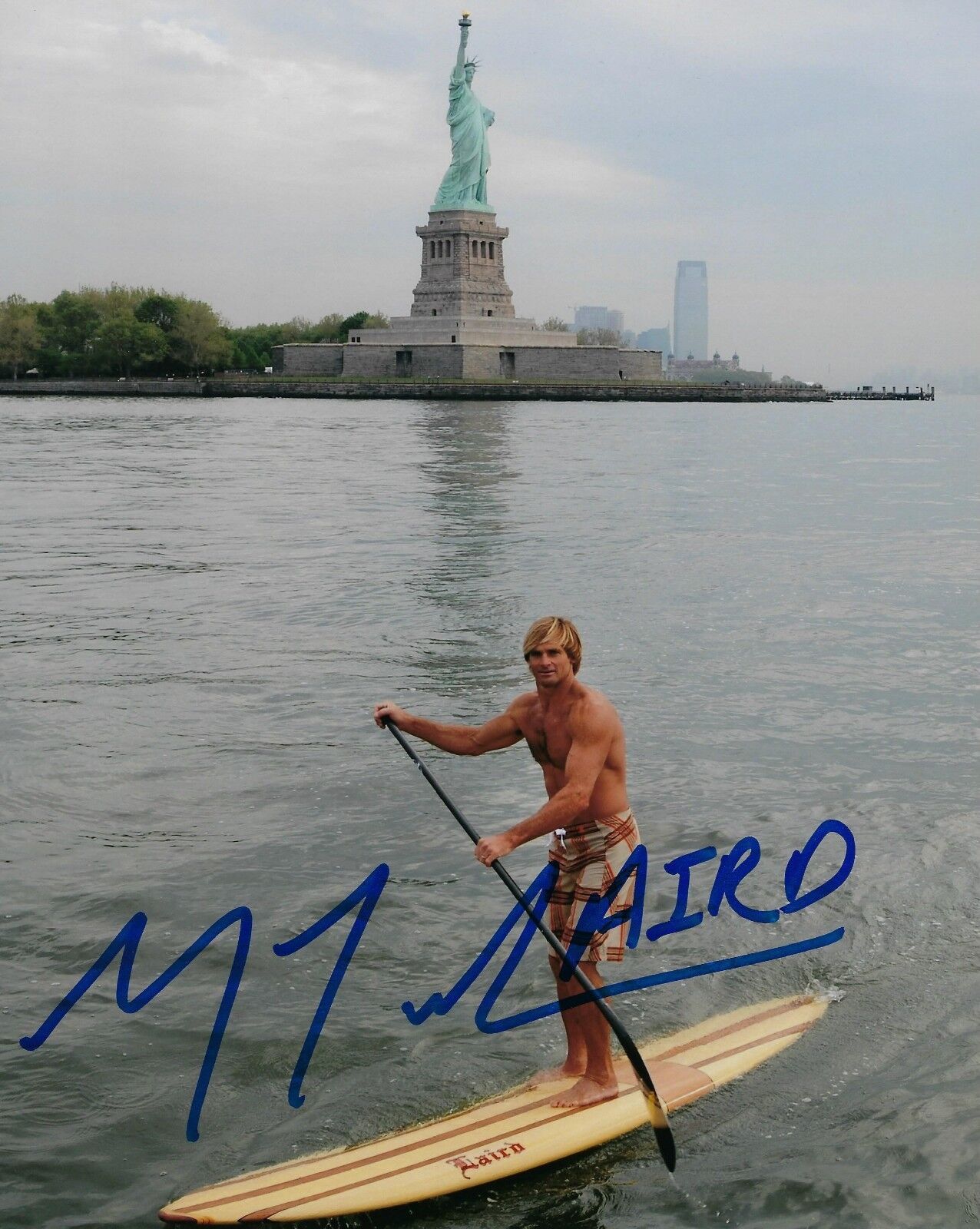 GFA Waterworld Stuntman * LAIRD JOHN HAMILTON * Signed 8x10 Photo Poster painting MH2 COA