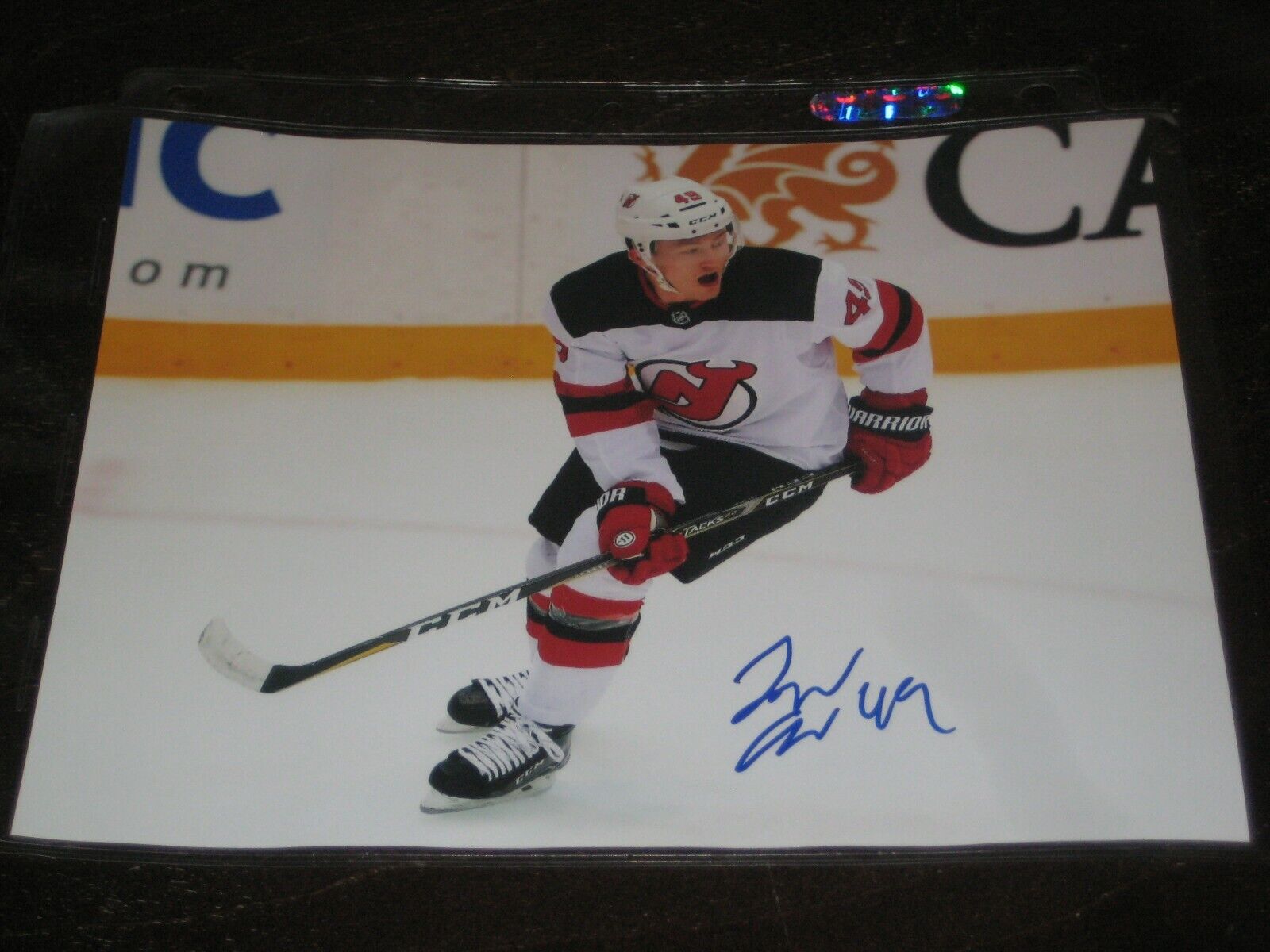 JOEY ANDERSON autographed NJ NEW JERSEY DEVILS 8x10 Photo Poster painting