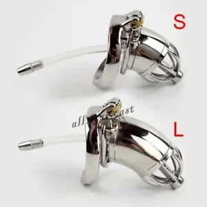 pornhint Pornhint Male Chastity Cage Sounds Tube Ring Belt Device Stainless Steel New