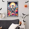 (40*60cm)Skull Flower Tarot - Full Round Drill Diamond Painting