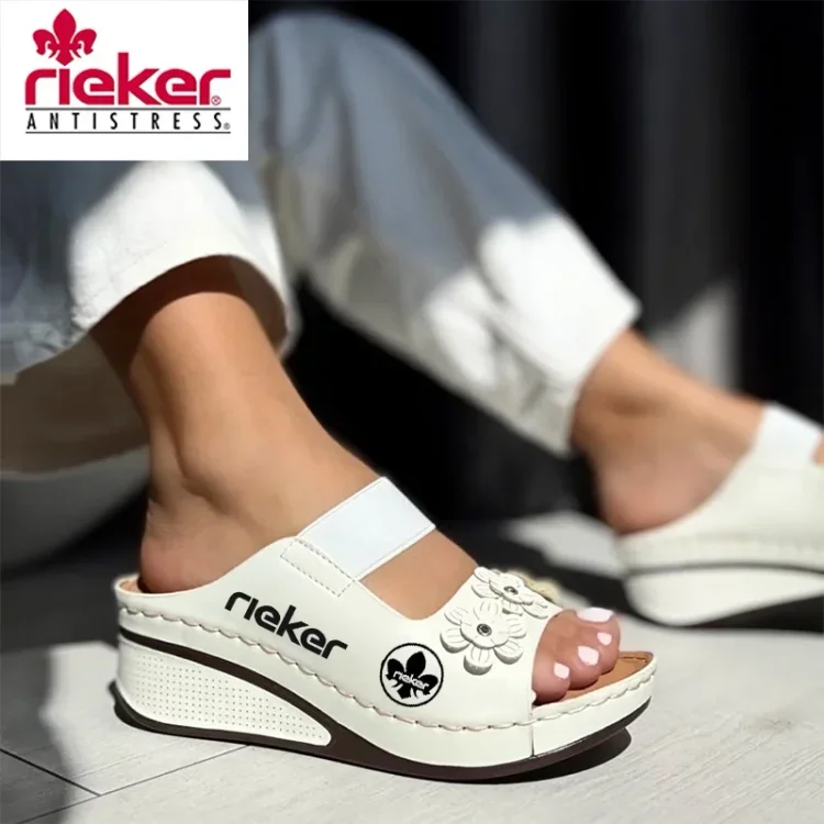 RIEKER@2025 Új, tépőzáras, ékszandál