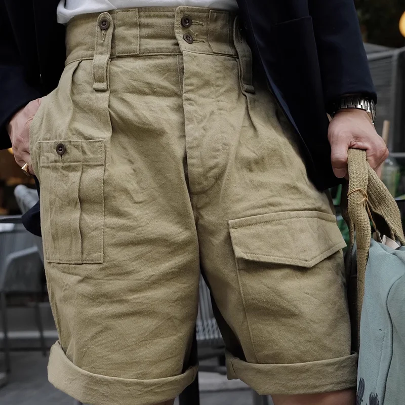 Vintage British Army Cotton Shorts