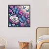 Schmetterling und Blume - speziell geformtes Diamond Painting - 30*30cm
