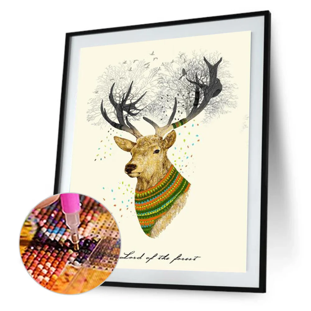 Full Round Diamond Painting 30*40cm - Deer