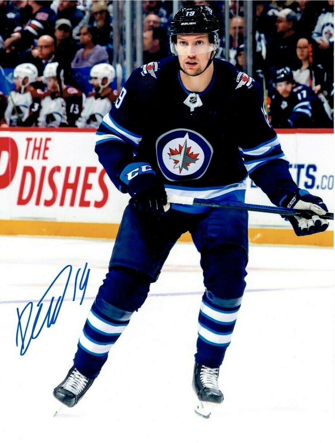 DAVID GUSTAFSSON autographed SIGNED WINNIPEG JETS 8X10 Photo Poster painting