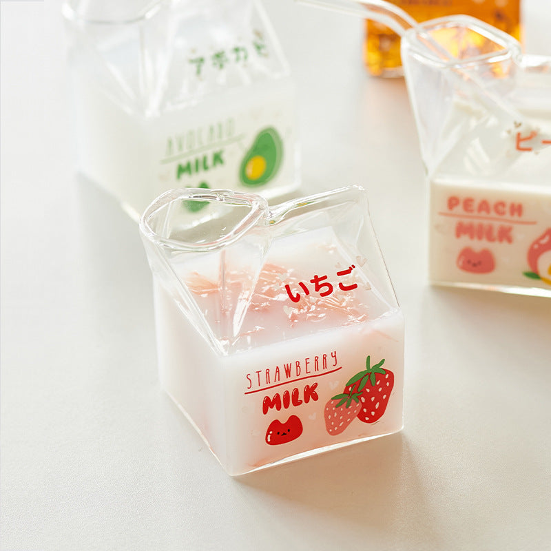 380ml Kawaii Milk Glass Cup