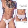 Men's Low Waist Thin Belt Sexy Lace High Elastic Briefs