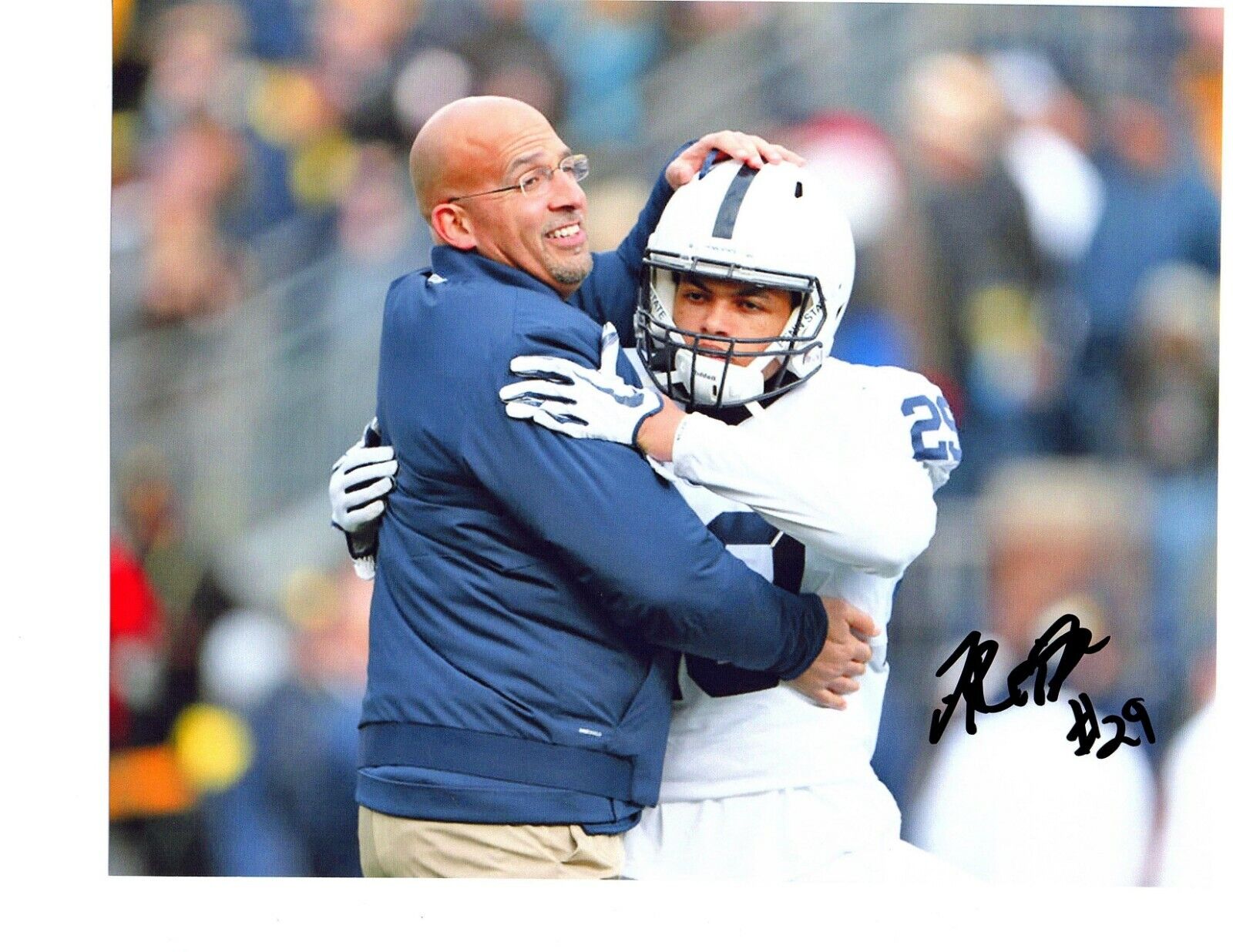 John Reid Penn State Nittany Lions signed autograph 8x10 football Photo Poster painting 2019