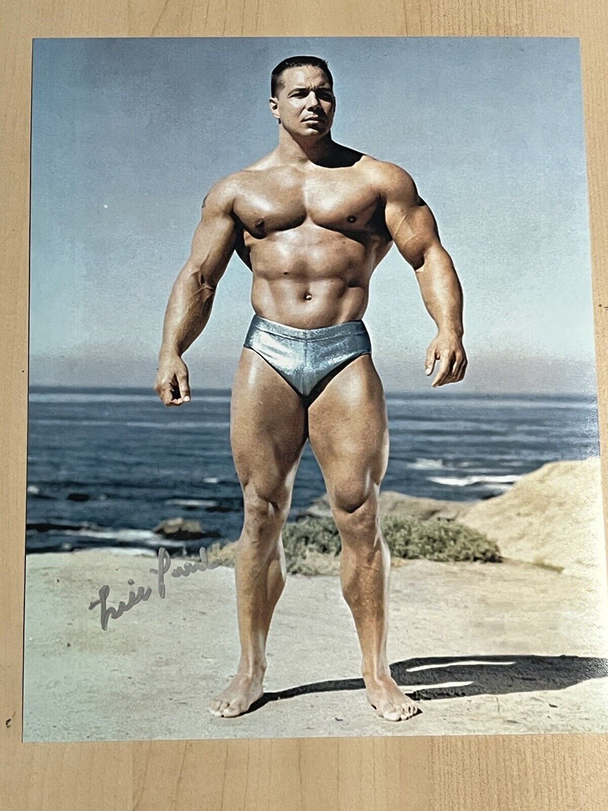 BILL PEARL HAND SIGNED 8x10 Photo Poster painting AUTOGRAPHED BODYBUILDER LEGEND COA