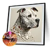 Diamond Painting -DIY Round Drill Stone Art Dog(40x40cm)