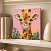 DIY Pre-Framed Giraffe Button Art Canvas Kit