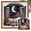 uk.everydayedeals (Limited Stock)Cross Stitch - 11ct Stamped - Paysages &agrave; l'ext&eacute;rieur de la fen&ecirc;tre d'automne (60*60cm)