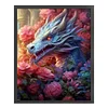 >SALE<Full Embroidery Eco-cotton Thread 11CT Print Flower Dragon Cross Stitch 50x60cm