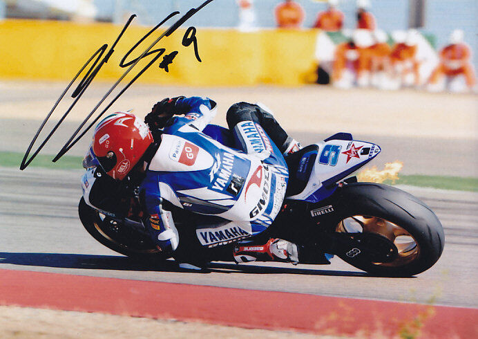 Luca Scassa Yamaha WSBK Signed Photo Poster painting 5x7 2011 1.