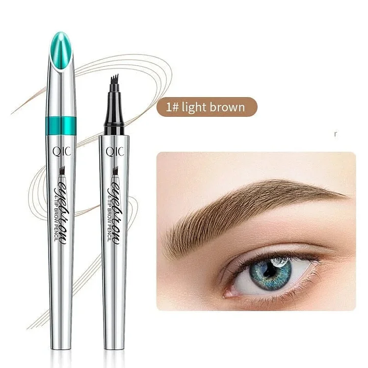 💖3D Waterproof Microblading Eyebrow Pen 4 Fork Tip Tattoo Pencil