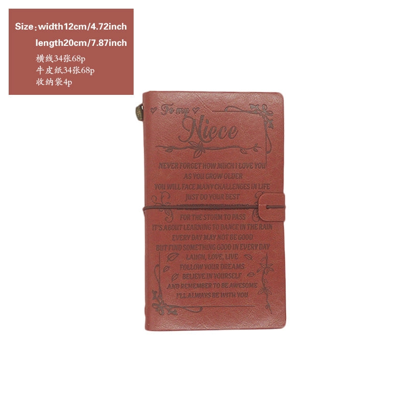 Creative Letter Imitation Leather Stationery Travel Journal Book Notebook