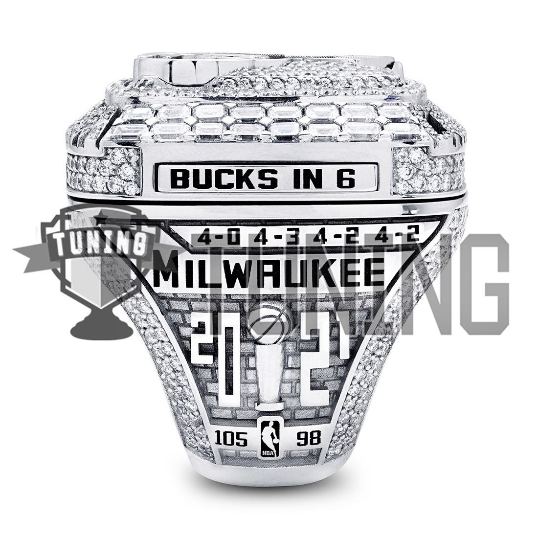 Custom 1971 NBA Milwaukee Bucks Championship Ring - NBA Championship Ring  Custom