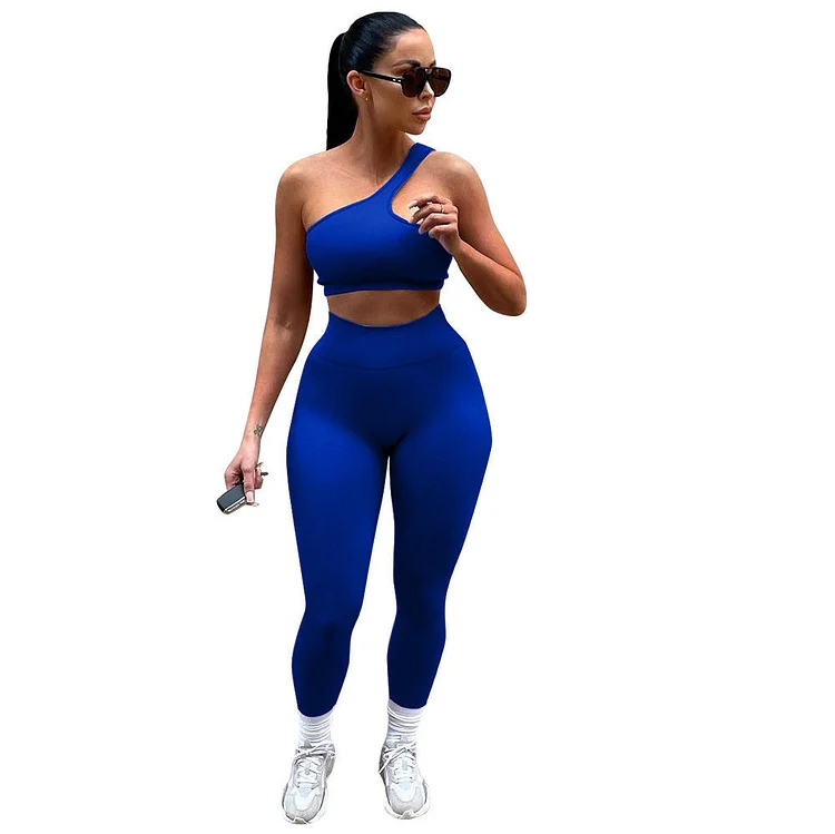 PASUXI New Women Workout Clothes Sports Fitness 2 Piece Yoga Set High Waist Gym Leggings yoga sets huanwei