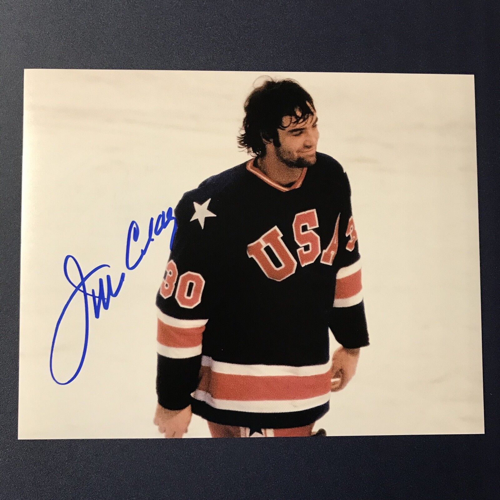 JIM CRAIG SIGNED 8x10 Photo Poster painting USA OLYMPICS HOCKEY AUTOGRAPH MIRACLE ON ICE COA