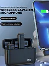 Live Game Microphone 2 in 1 Lavalier Radio Microphone Clip-on for Live Selling