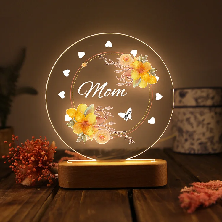 Lampe Personnalisée Maman main image 1