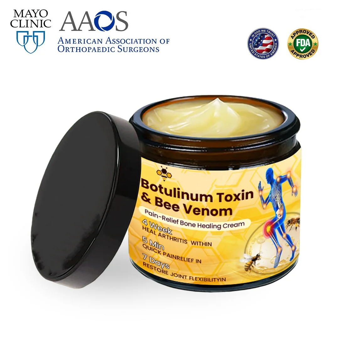 🎁Botulinum Toxin &Bee Venom Pain-Relief BoneHealing cream⏰Last Day 50% Off