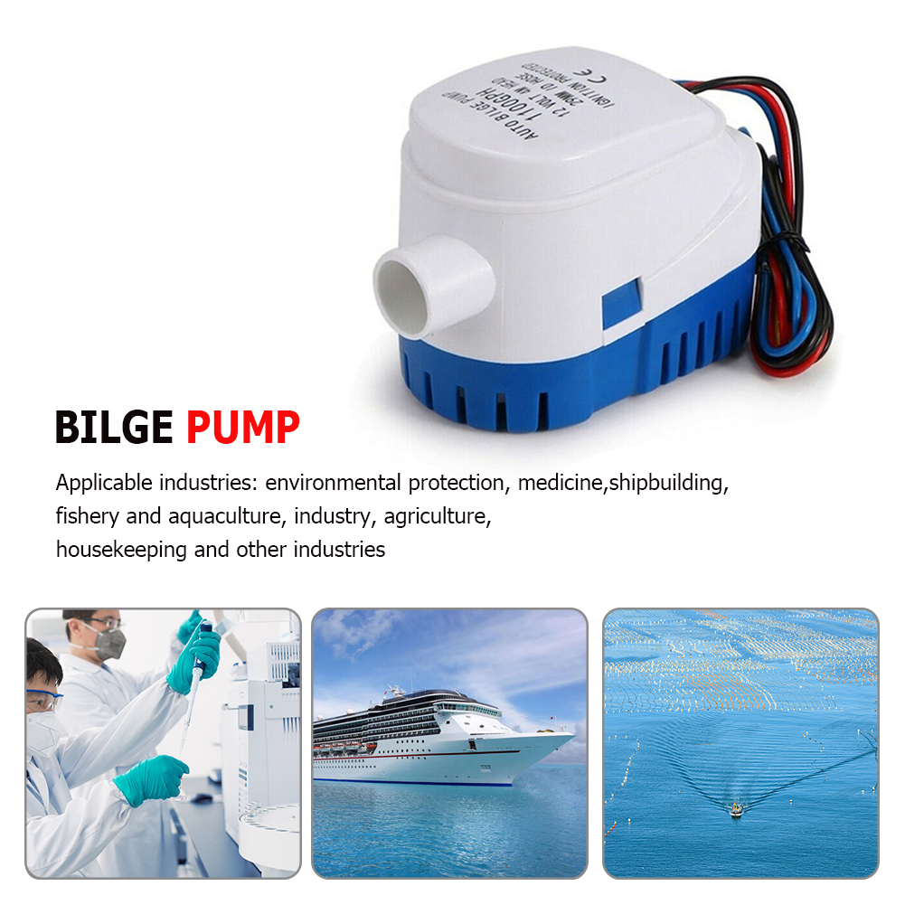 

Waterproof DC 12V 24V 1100GPH Automatic Bilge Pump for Kayak Marine Boat, 501 Original