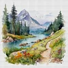Outdoor Scenery-11CT Stamped Cross Stitch 45*45cm/17.72*17.72in