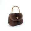 Luxury Designer Fur Bag 2024 Mink New Small Handbag Women's Fashion Fashion Mini Crossbody Shoulder Bag Handbag