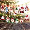 12Pcs Acrylic Christmas Hanging Diamond Painting Art Kits for Christmas Tree