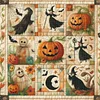 Patchwork Pumpkin Witch-11CT Stamped Cross Stitch 45*45cm/17.72*17.72in