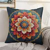 Mandala-11CT Stamped Cross Stitch Pillowcase 45*45cm