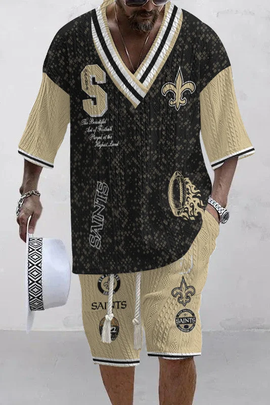 New Orleans Saints Limited Edition Top And Shorts Two-Piece Suits